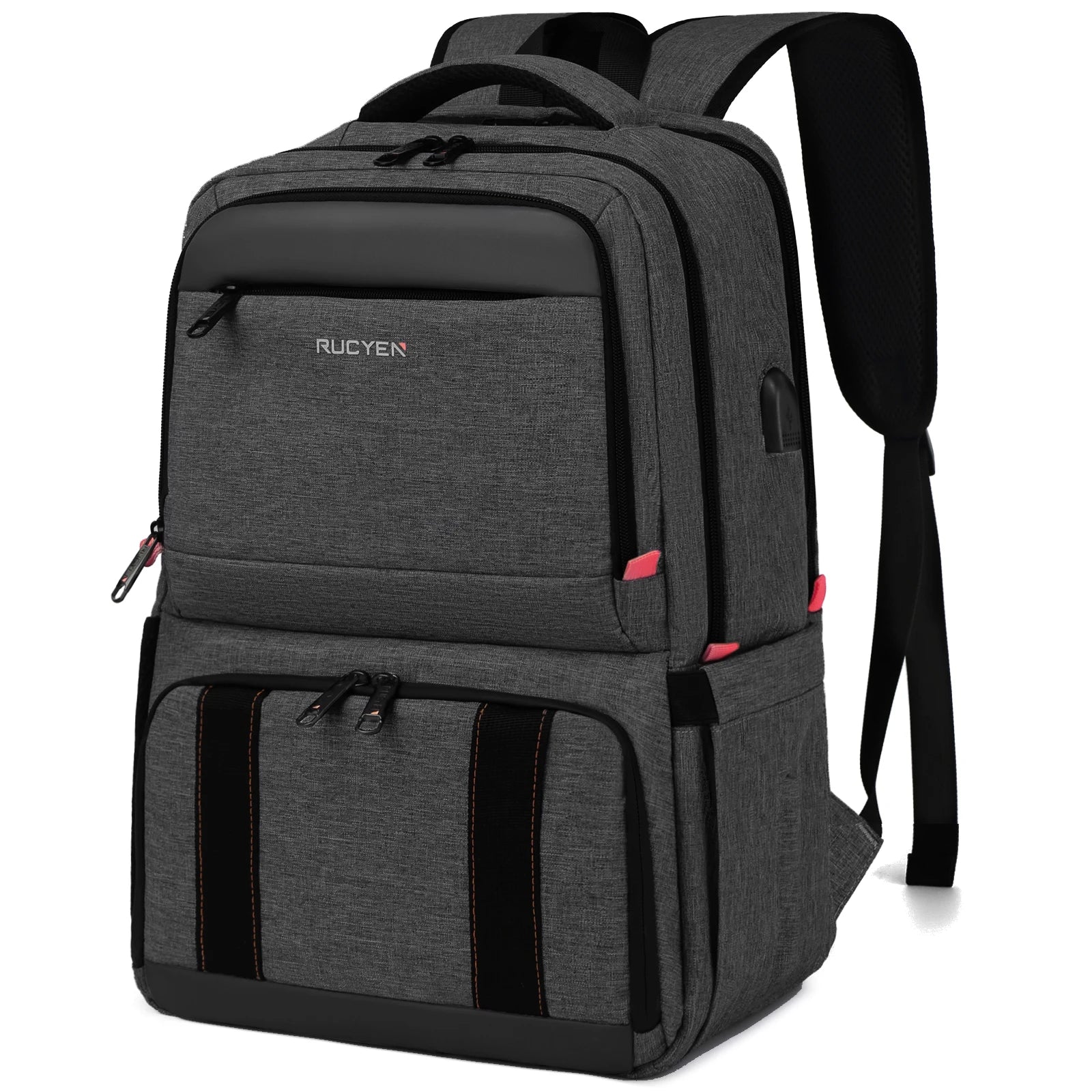 Insulated Backpack Lunch Bag Food Box Durable Waterproof  Leak Proof Cooler Case Camping Oxford Dinner Backpacks Icebox with USB - Cooky Kitchenware