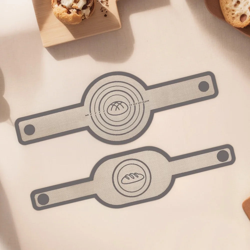 2Pcs Non-Stick Bread Baking Mat Silicone Bread Sling for Dutch Oven Easy To Clean Baking Mat for Dutch Oven Kitchen Cooking Tool - Cooky Kitchenware