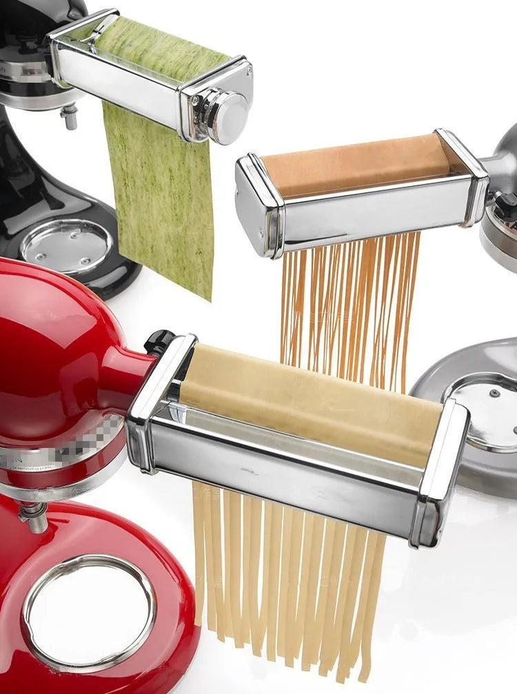 Pasta Attachment for KitchenAid Mixer, Pasta Sheet Roller, Spaghetti Fettuccine Cutter,Stainless Noodle Fit All KitchenAid Chef - Cooky Kitchenware