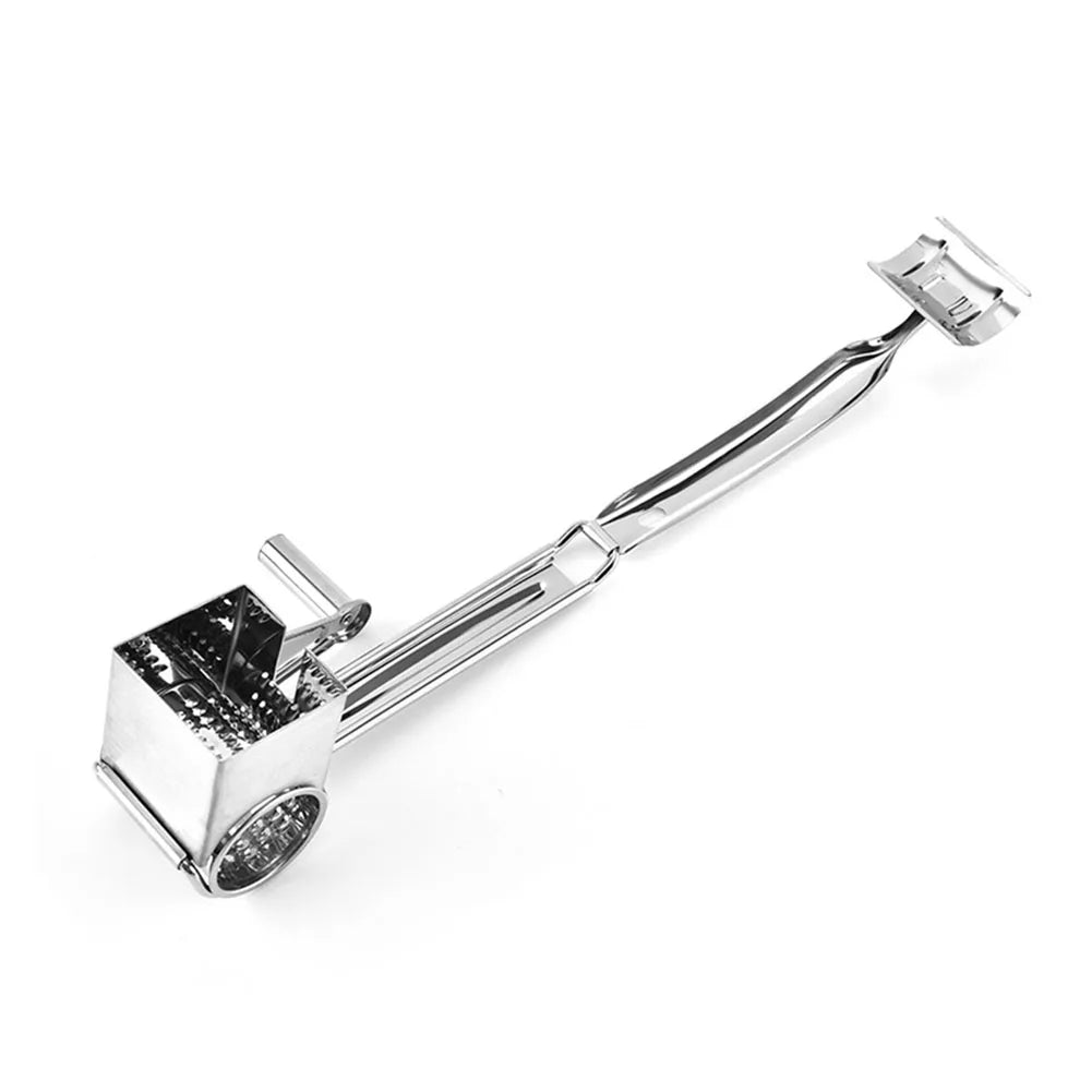 Kitchen Chocolates Shredder Stainless Steel Drum Hand-Cranked Cheese Grater Rotary Ginger Chocolate Cutter Planer - Cooky Kitchenware