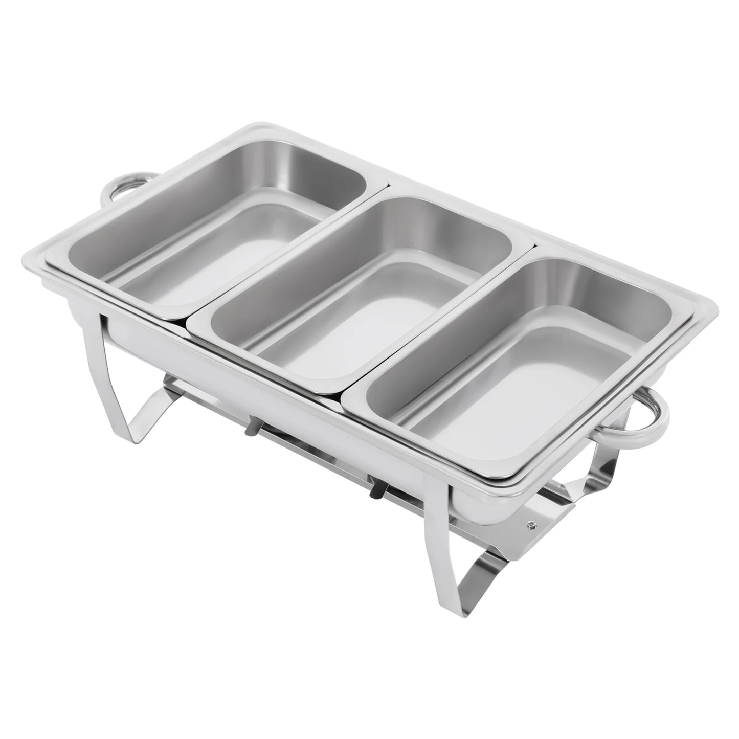 Chafing Dish Buffet Set 3 Grid Stainless Steel Chafer Warmer