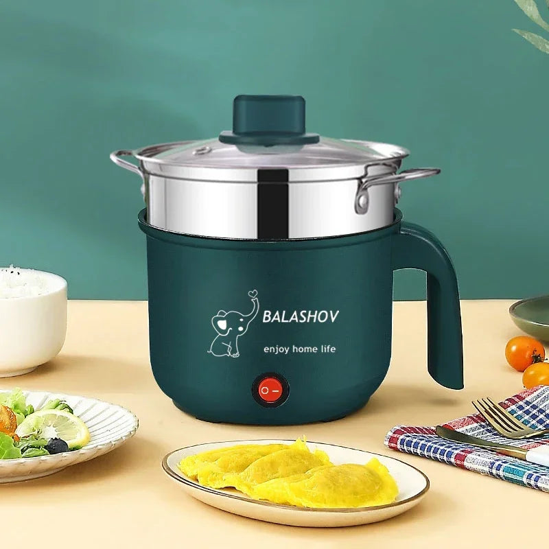 Mini Electric Cooker Non-stick Cooking 1-2 People Double Hot Pot steamer Hot Pot Multifunction Electric Cooker for Home 110V US