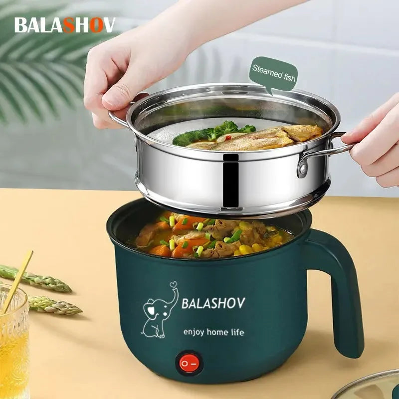 Mini Electric Cooker Non-stick Cooking 1-2 People Double Hot Pot steamer Hot Pot Multifunction Electric Cooker for Home 110V US