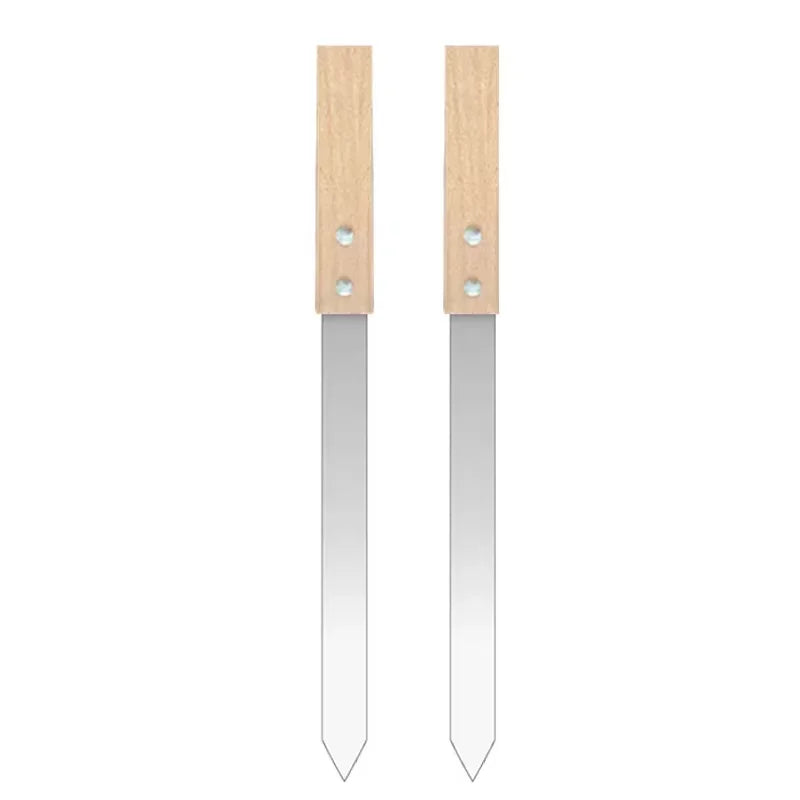 Kebab Mould Tools 8/9inch Flat Stainless Steel BBQ Barbecue Kebob Skewer Row Kebab Maker for Brazilian Koobideh Persian - Cooky Kitchenware