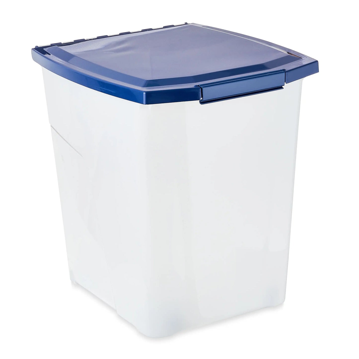 Plastic Pet Food Storage Container with Locking Lid 25 lb Capacity - Cooky Kitchenware