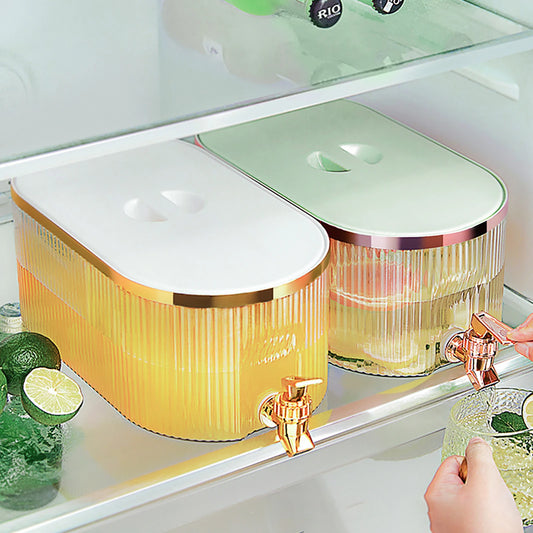 5.3L Fridge Lemonade Juice Bucket Leakproof Transparent Drinkware for Home Party - Cooky Kitchenware