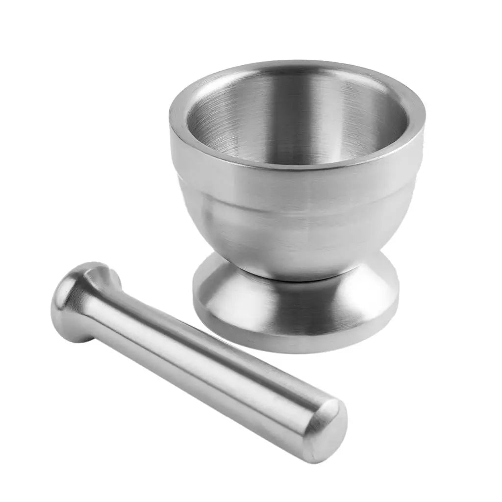 Stainless Steel MORTAR and PESTLE Kitchen Spice Mill Grinder - Cooky Kitchenware