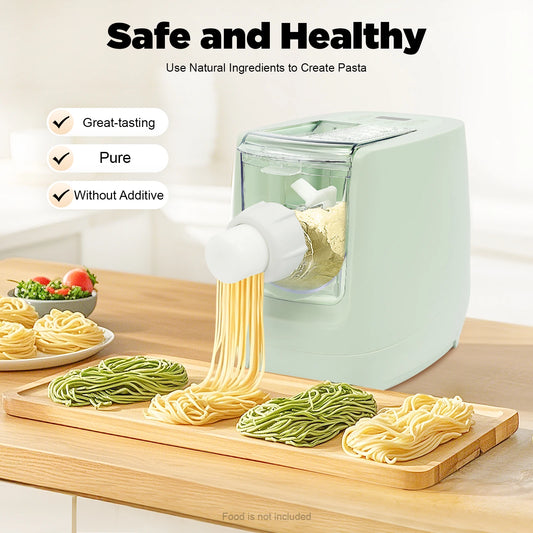 Electric Pasta Maker with 13 Molds Noodle Machine 110V Eco-Friendly ABS PC POM - Cooky Kitchenware