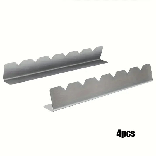 2 Piece Kebab Rack Skewer Holders Stainless Steel Barbecue