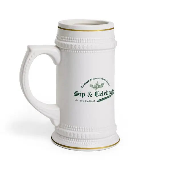Florida Beer Stein Mug Gold Detailing Sip And Celebrate