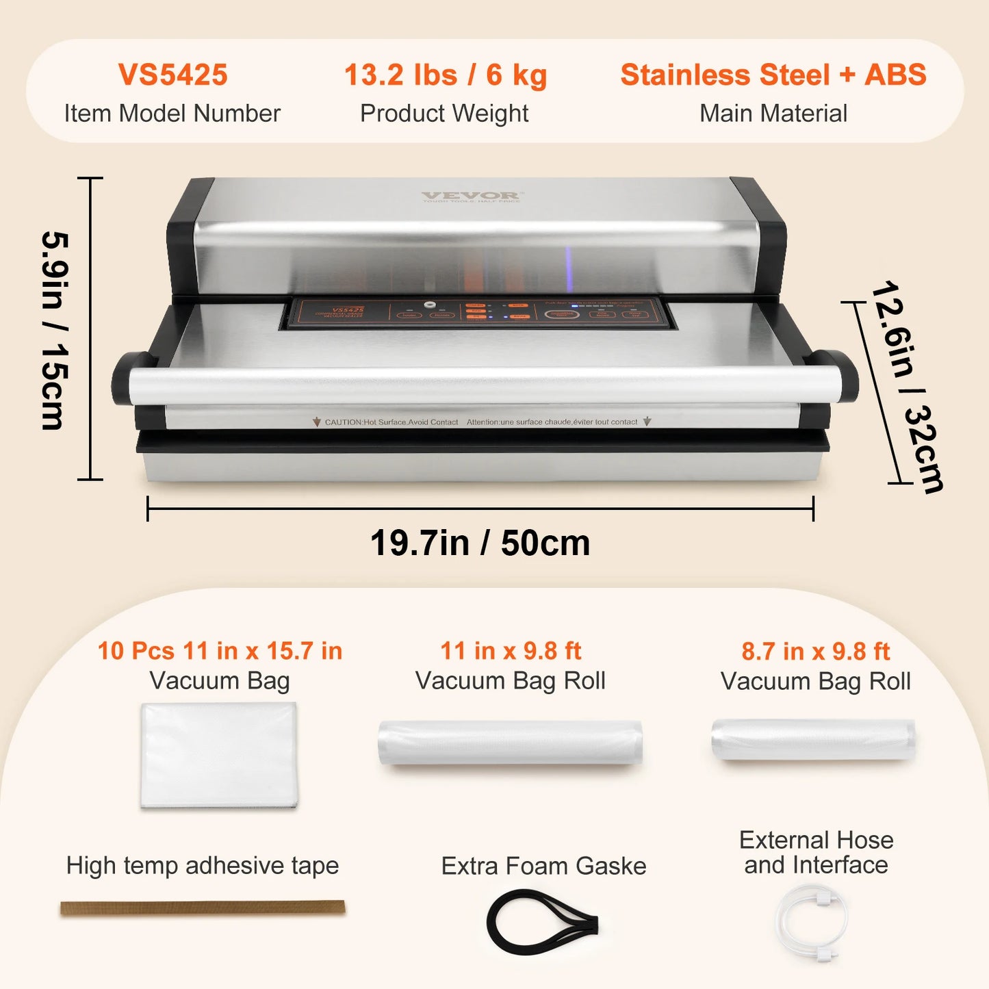 SucceBuy Commercial Vacuum Sealer Machine With Bag Cutter