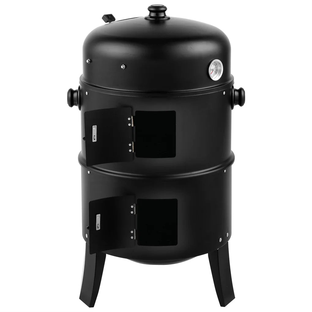 80 Centimeter by 41 Centimeter by 48 Centimeter Iron Spray Smoker Carbon Grill Black - Cooky Kitchenware
