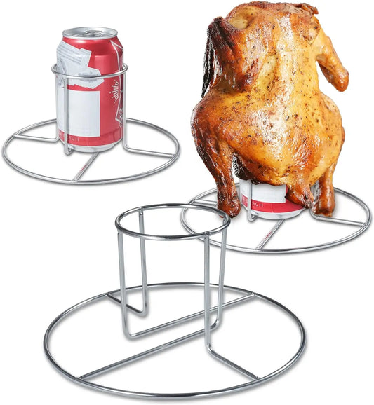 2 Pack Stainless Steel Beer Butt Chicken Holder For Grills